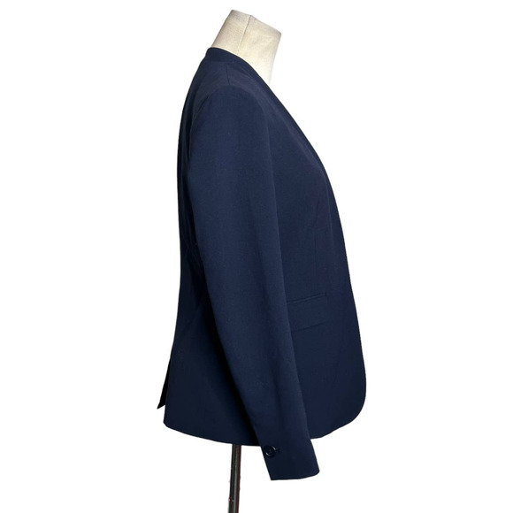 Bar III navy blue open front lined blazer size XS - Picture 4 of 12